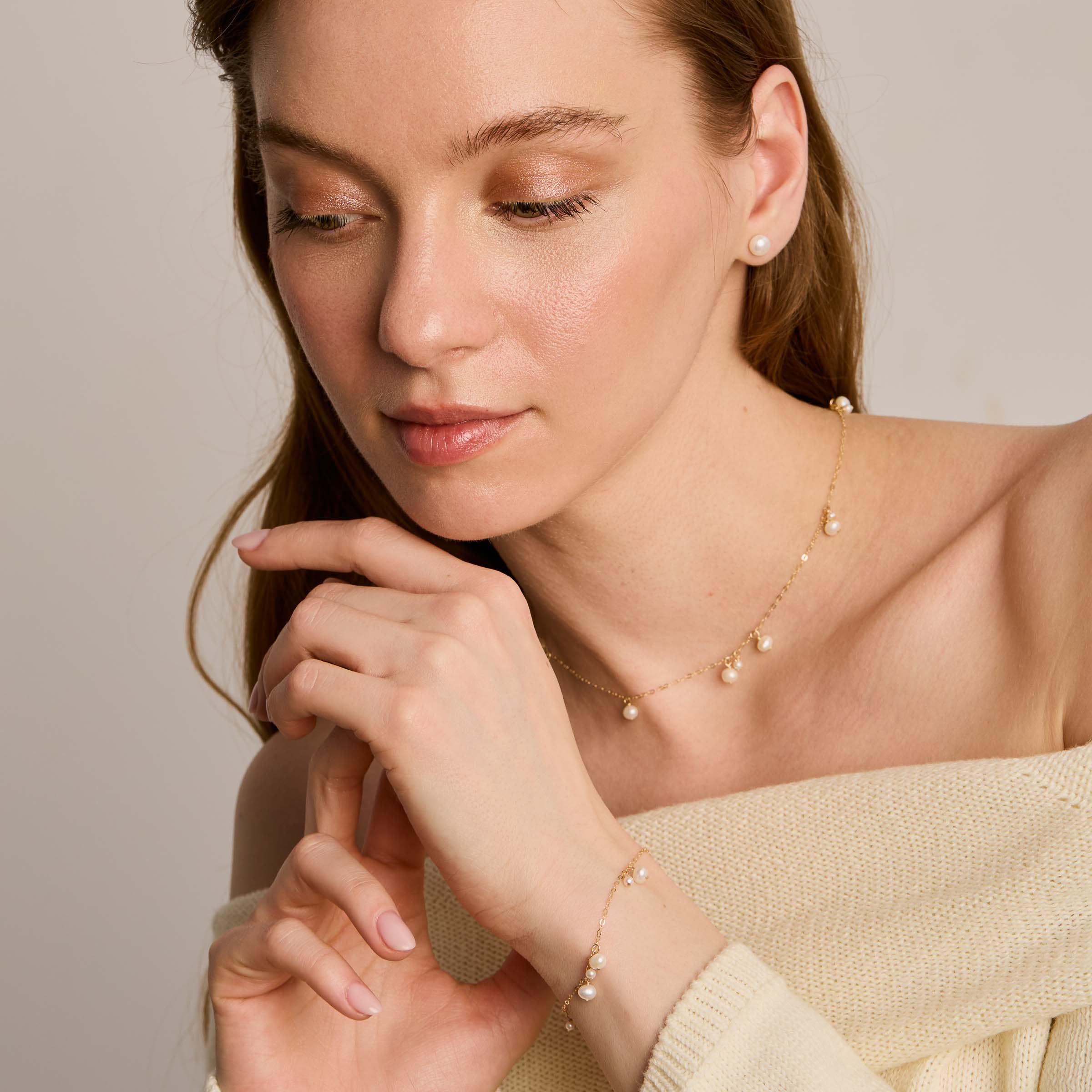 Stardust Chain - Pearls & Gold