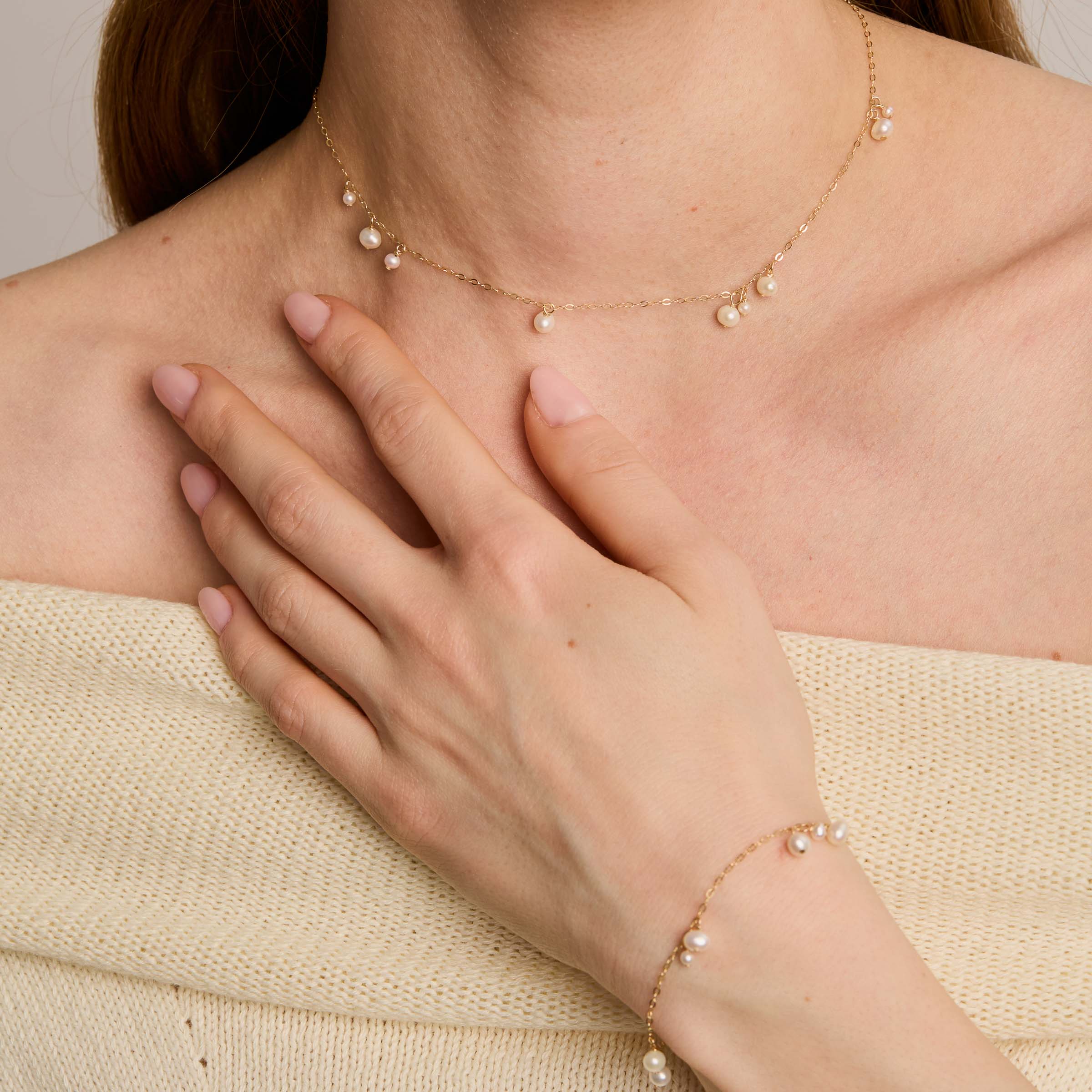 Stardust Chain - Pearls & Gold