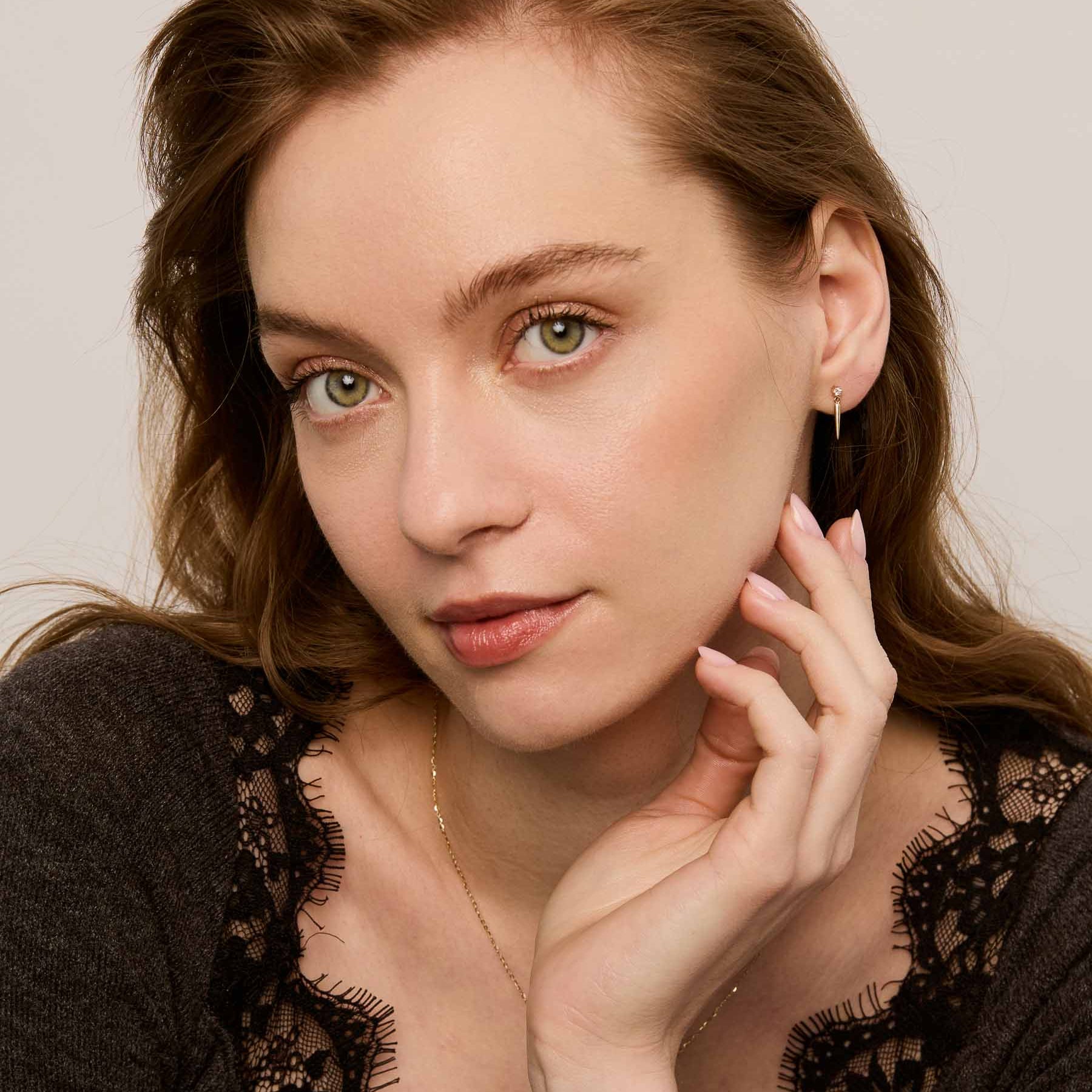 Eriko Earrings - 14K Gold & Diamonds