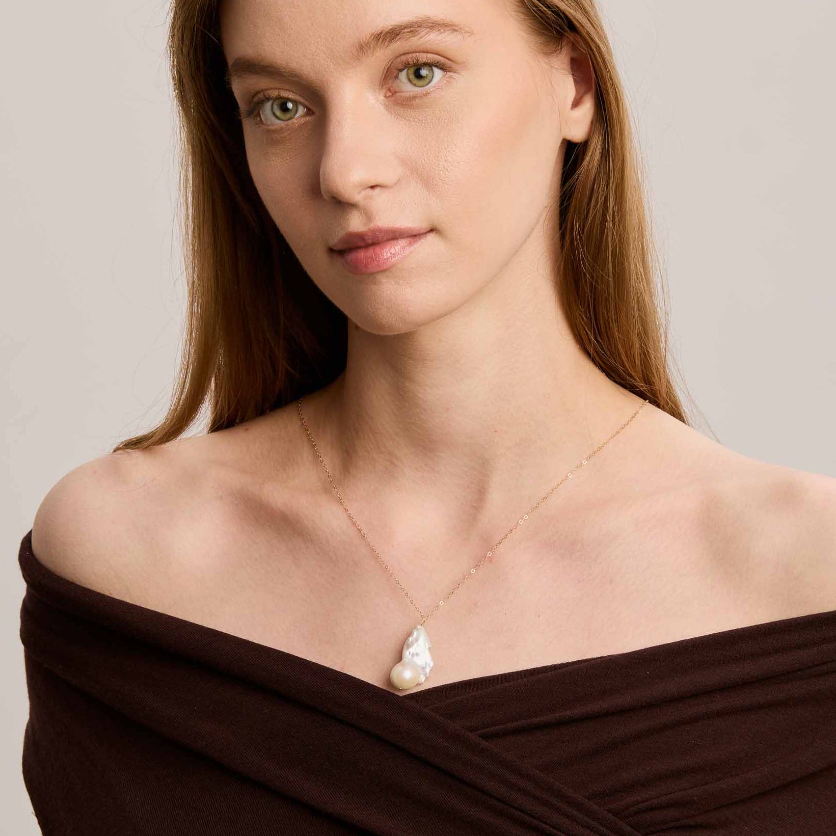 Flame Chain - Pearl & Gold