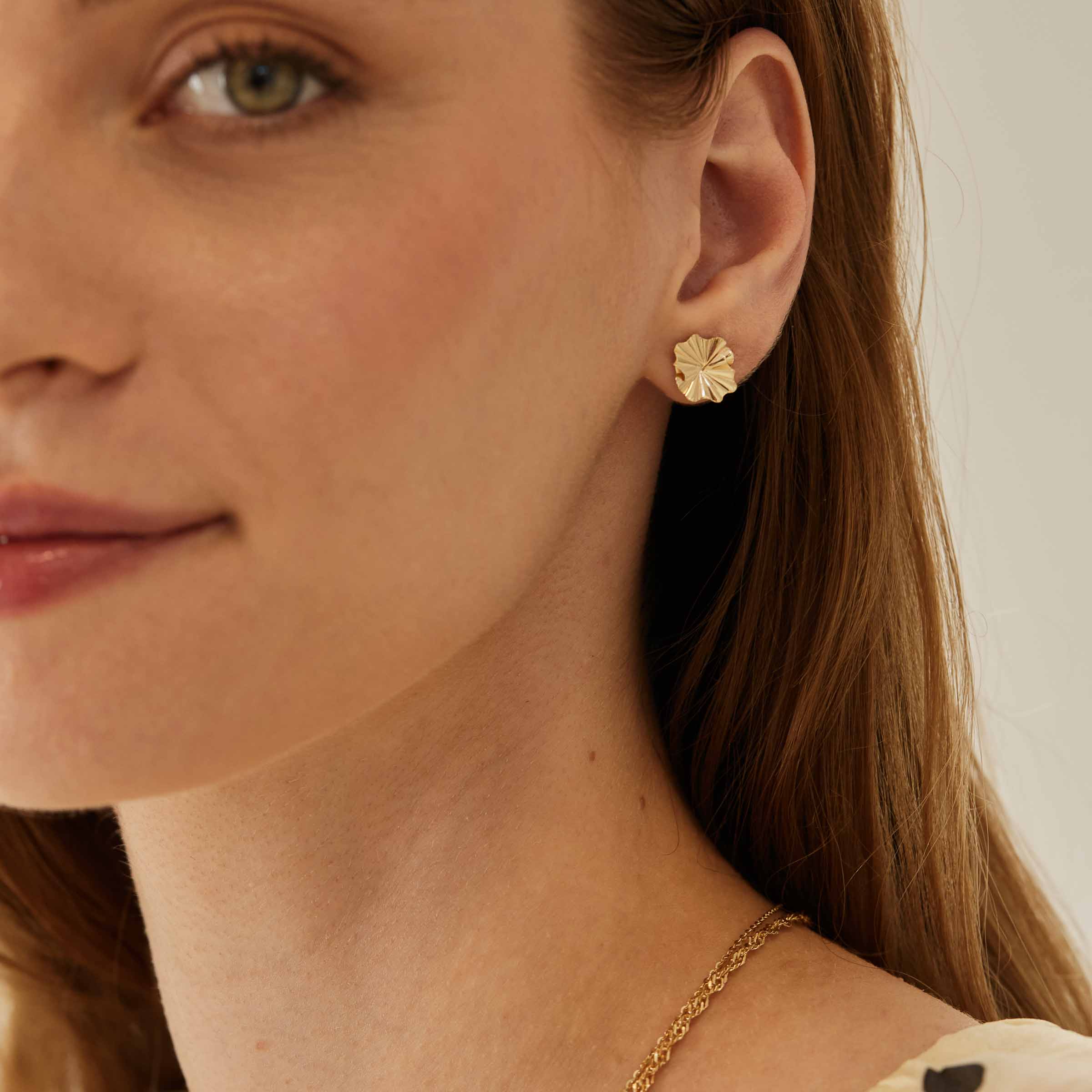 Cercei Stud „Ayia” din Aur 14K