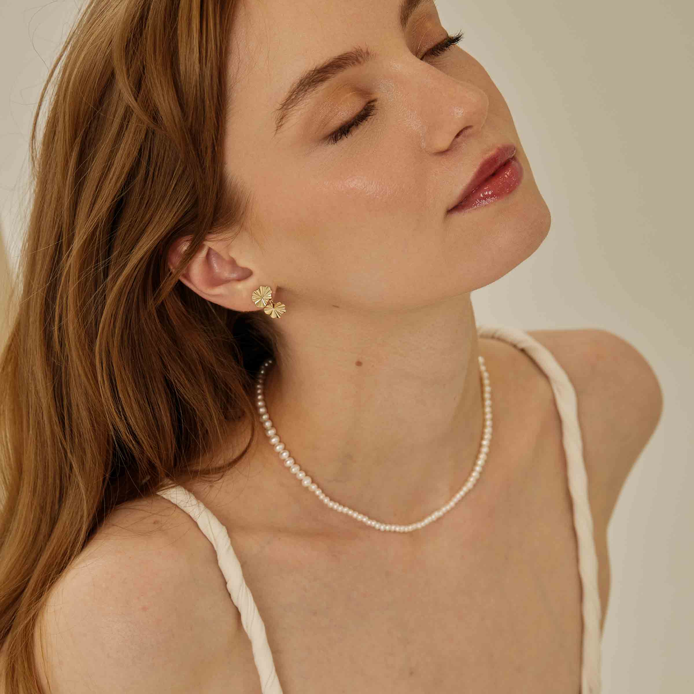 Colier „Miyu” din Aur 14K cu Perle Naturale AAA