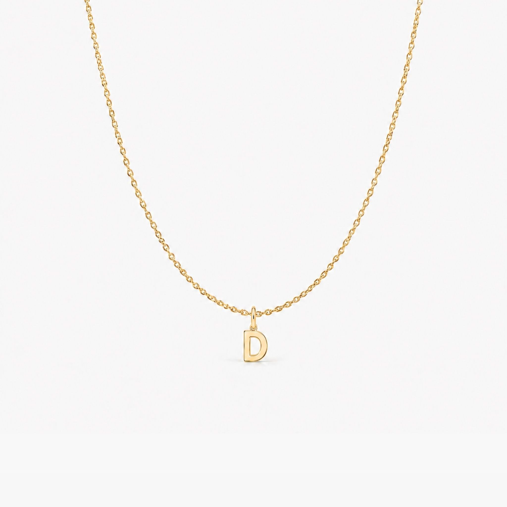 Colier „Letters” din Aur 14K 45 cm Litera