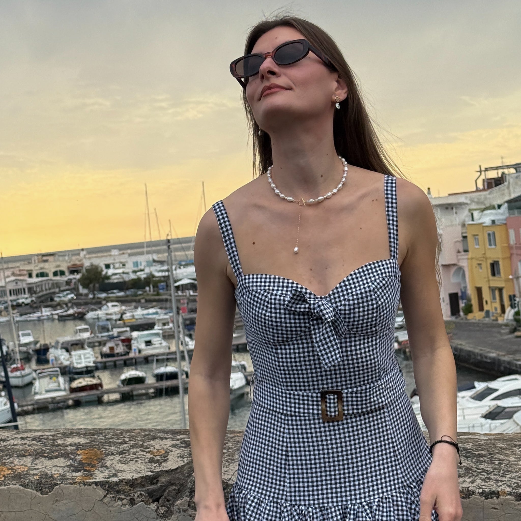 Riva Necklace - Pearls &amp; Gold