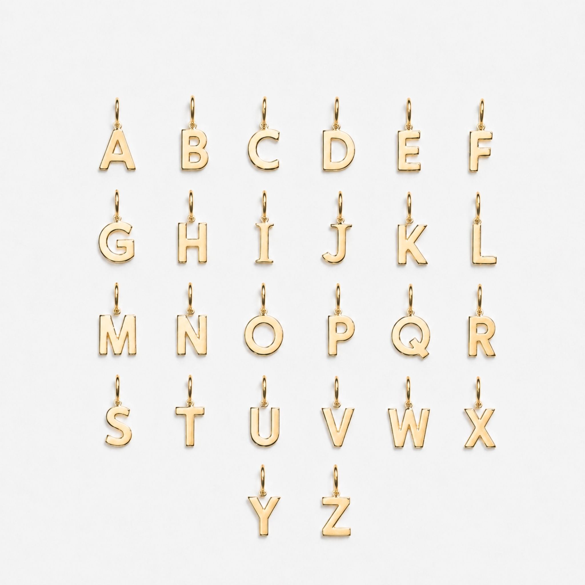 Pandantiv „Initials” din Aur 14K Litera