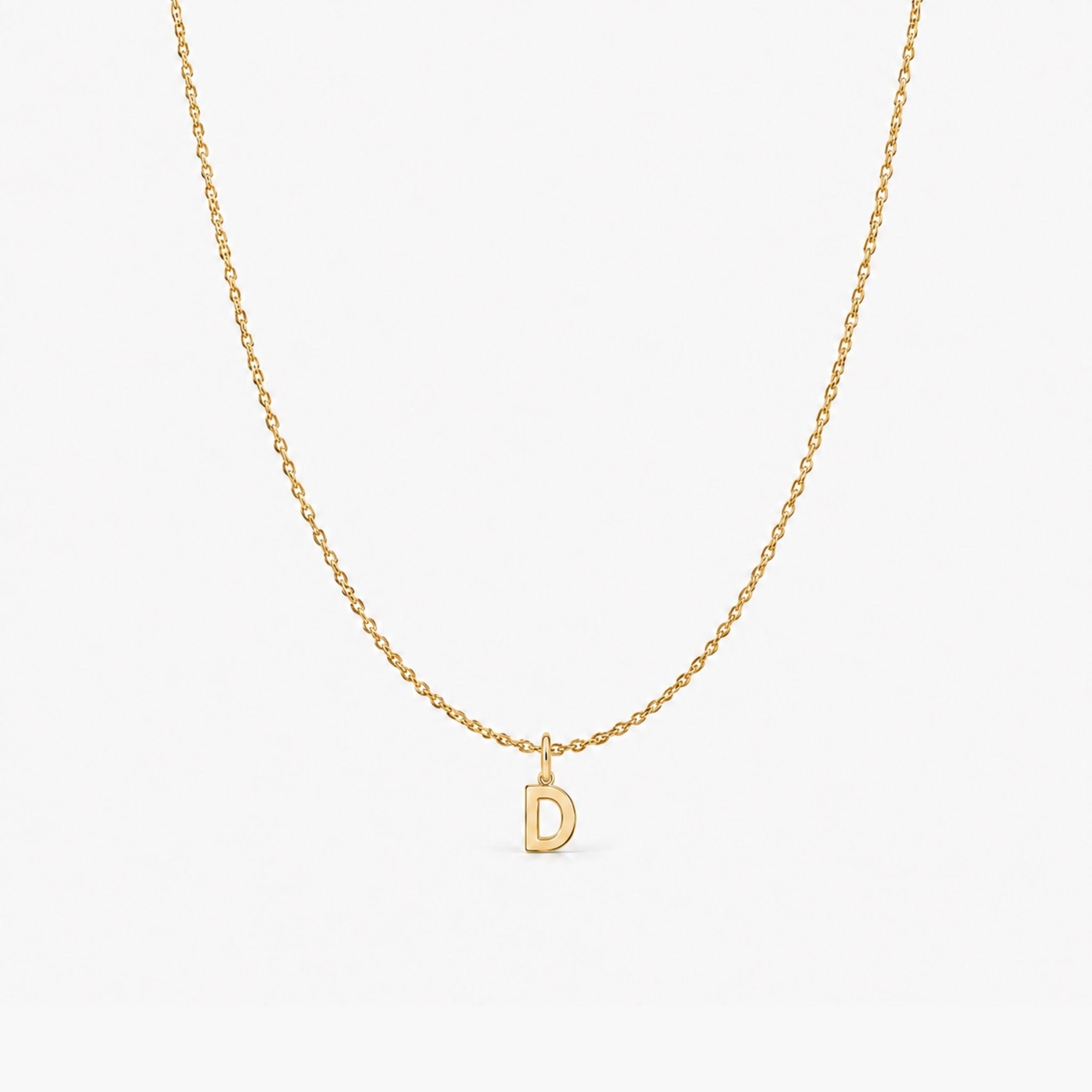 Colier „Letters” din Aur 14K 45 cm Litera