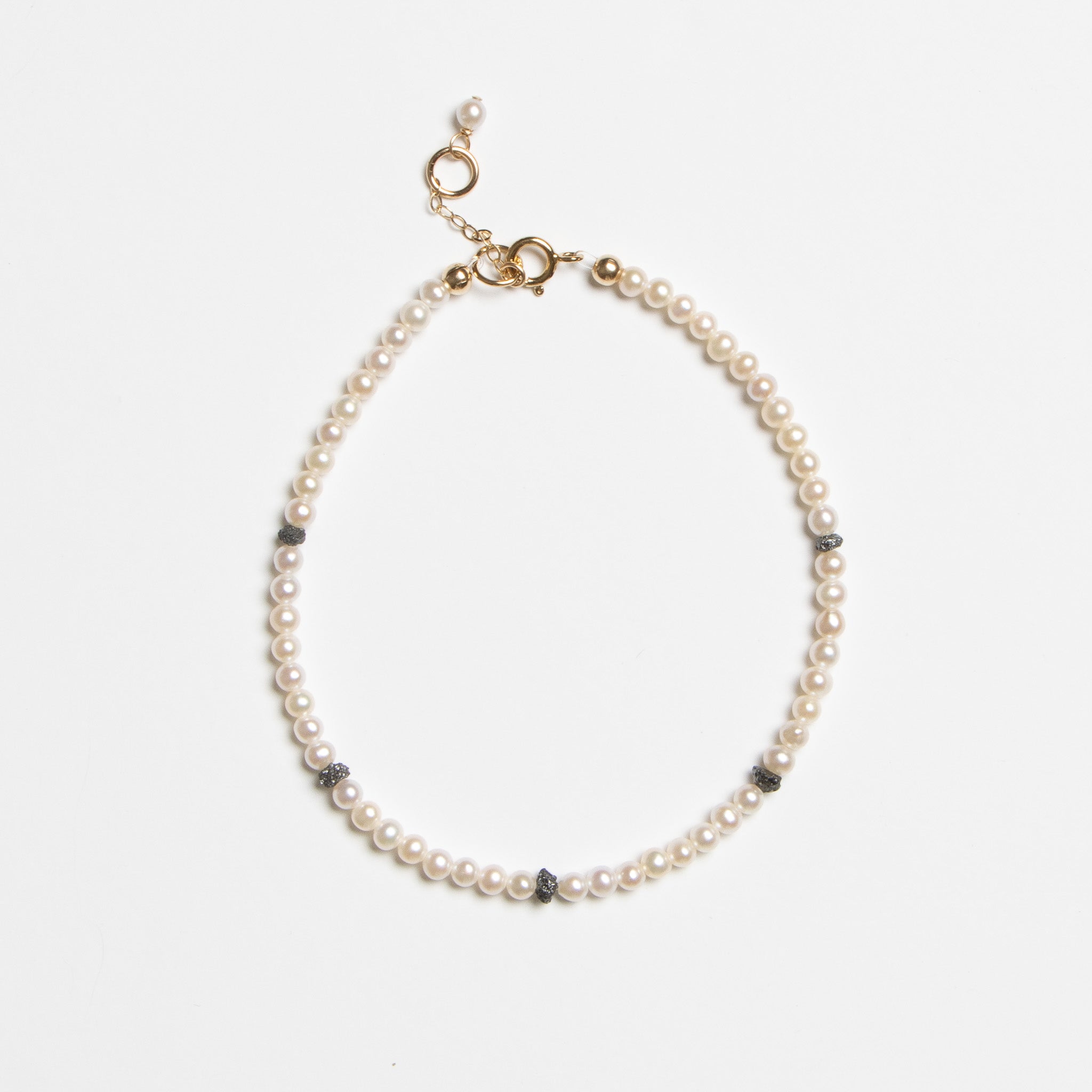 Meyiuri Bracelet - Black Diamonds & Gold