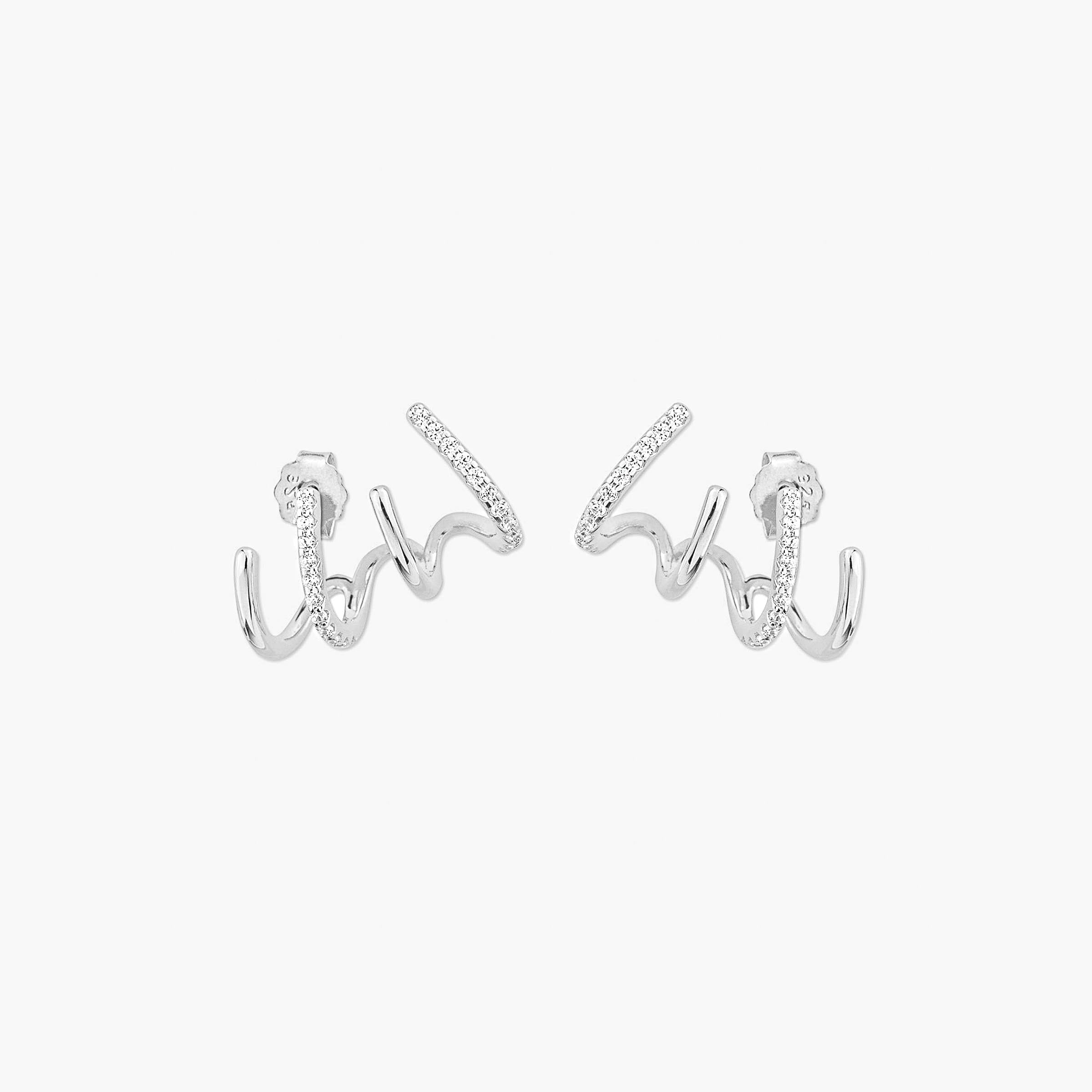 Niko Earrings - Silver