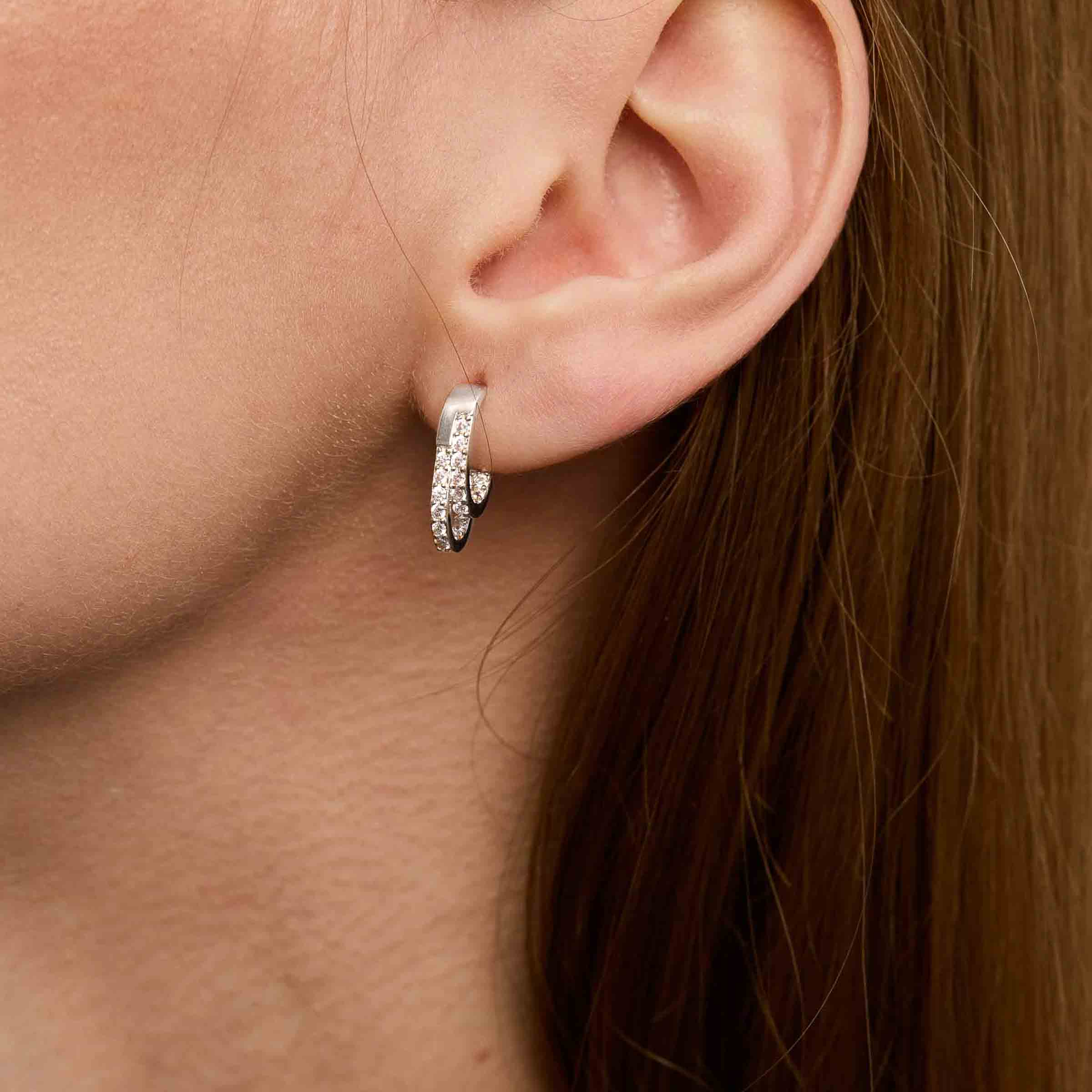 Rika Earrings Medium - Silver