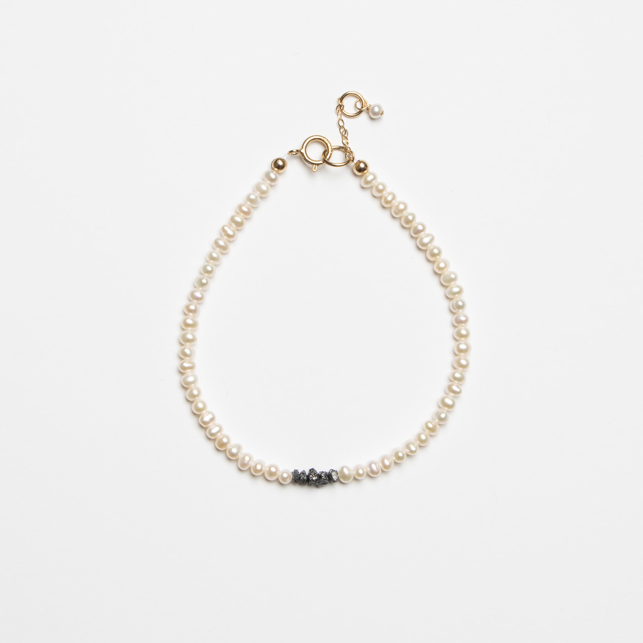 Sayuri Bracelet - Black Diamonds & Gold