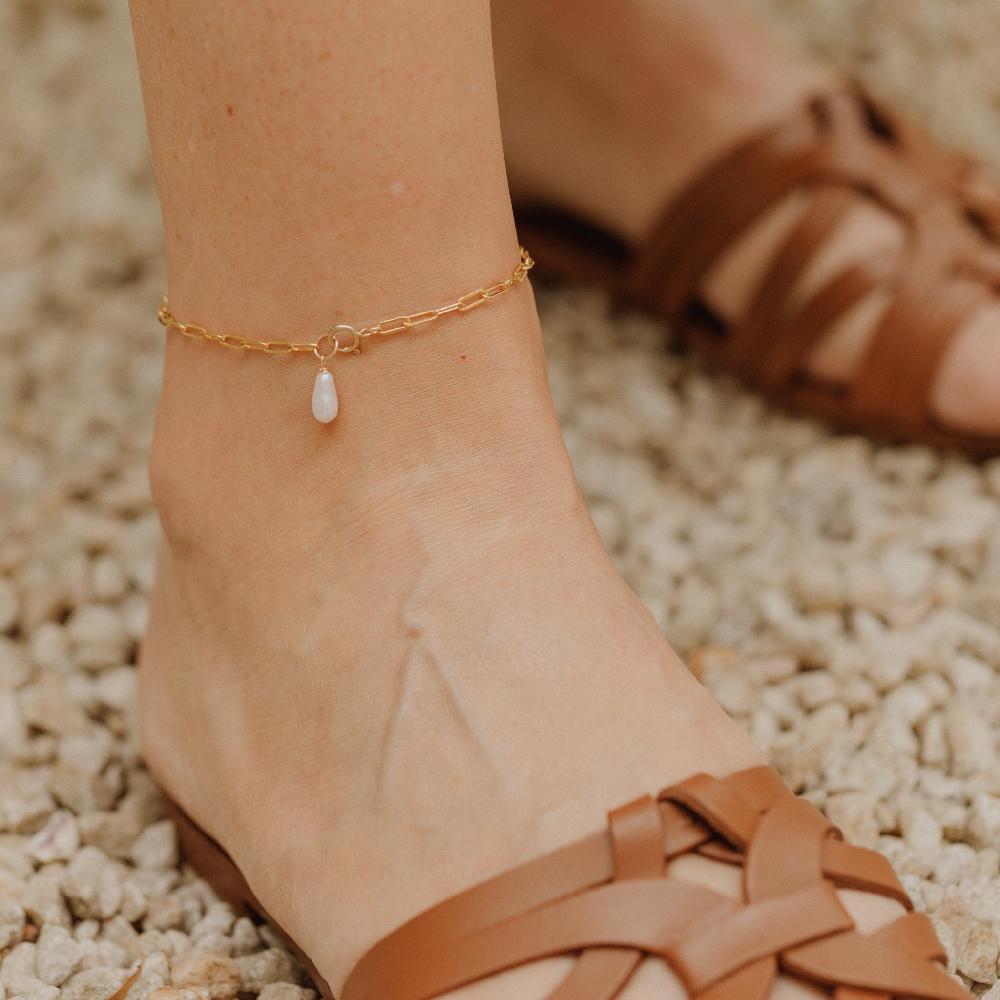 Bella Pearl Anklet